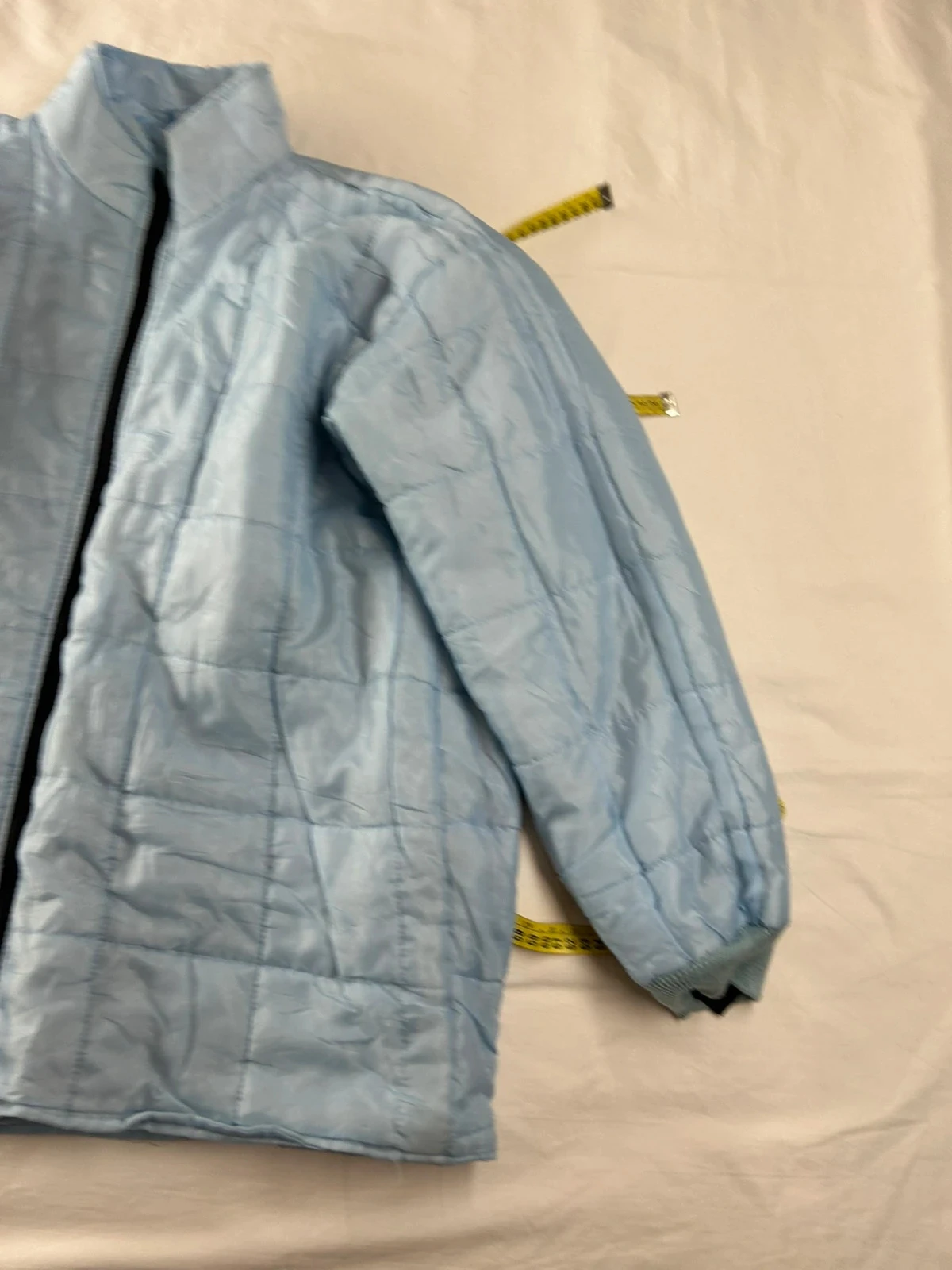Veste matelassée bleu clair vintage – photo 4